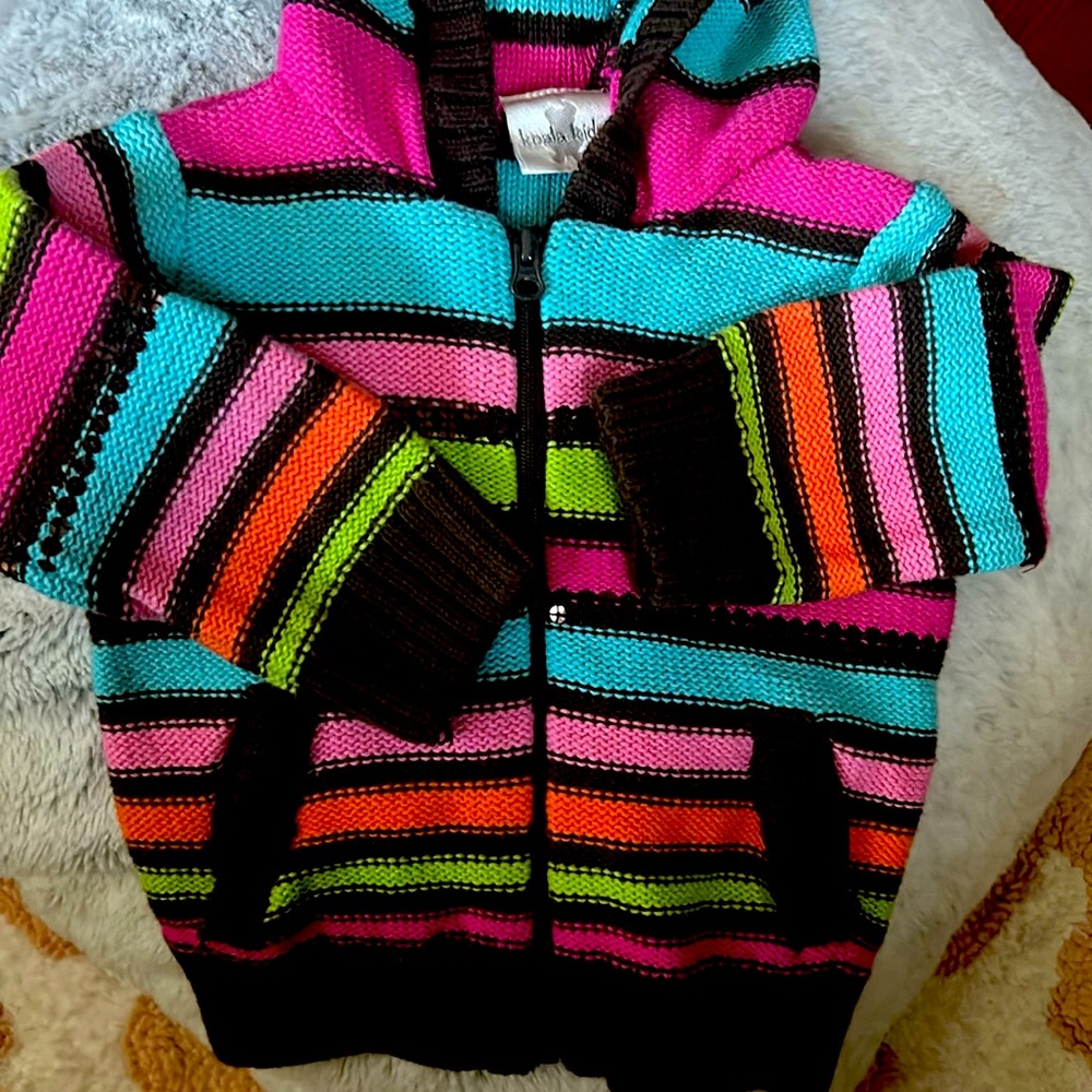 Pre loved EUC Koala Kids zip up sweater 100% cotton 🧸 3-6 months
